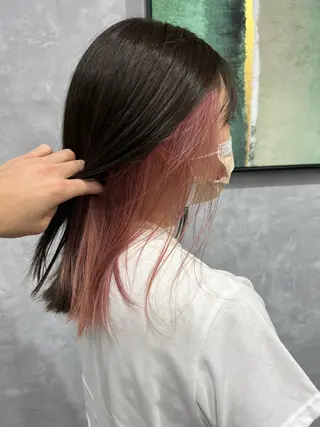 ミディアム カラー ace share salon所属・韓国風パーマ/ 菅沼 成郷のヘアスタイル