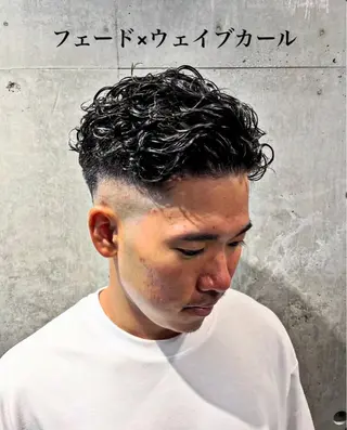 ショート パーマ メンズ Libert'e Katsuのヘアスタイル