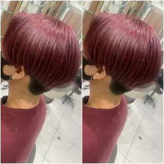 ショート カラー メンズ 全席個室　暖色カラー Zina松園優香🌸のヘアスタイル