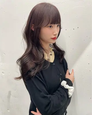 ロング カラー レイヤーカット/ 縮毛矯正/ミサキ💐のヘアスタイル