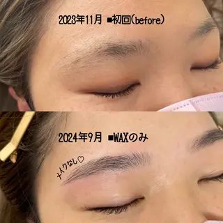 アイブロウ 眉WAX╱HBL╱ YUIの眉毛・アイブロウイメージ