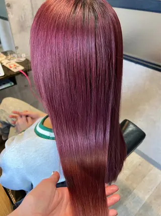 ロング カラー 髪質改善🫧‪ りこのヘアスタイル