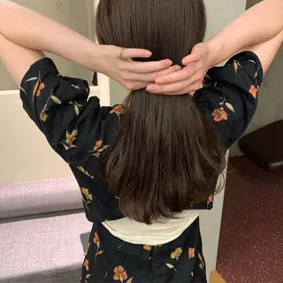 ロング カラー yupi🐈‍⬛ レイヤー/パーマのヘアスタイル