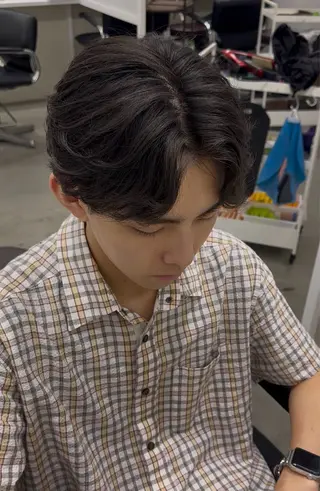 パーマ メンズ 加藤 拓海のヘアスタイル