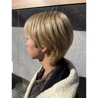 ショート カラー メンズ ムロイ ミスズのヘアスタイル