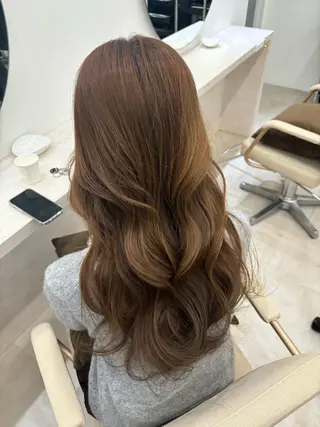 ロング カラー 巻ける縮毛矯正 Sachi🐰のヘアスタイル