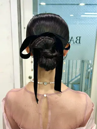 ヘアアレンジ 透明感カラー・ 髪質改善🩵イケダのヘアスタイル