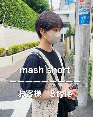 ショート カラー IVORY.所属・🟩白髪ぼかし/ボブ /ショートヘア/大司のヘアスタイル