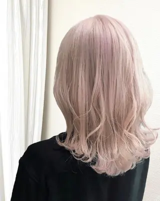 セミロング カラー ケアブリーチ /髪質 改善/古橋圭史郎のヘアスタイル