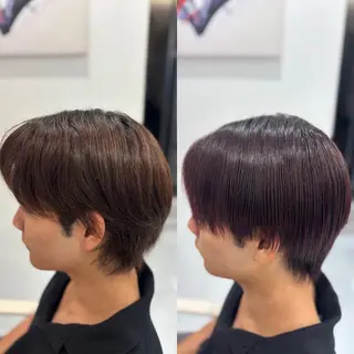 ショート カラー メンズ メンズ特化韓国風 パーマスタイル/りんのヘアスタイル