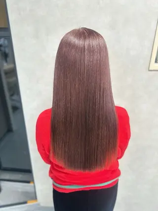 ロング カラー 髪質改善/縮毛矯正 /ブリーチ矯正/岡部のヘアスタイル