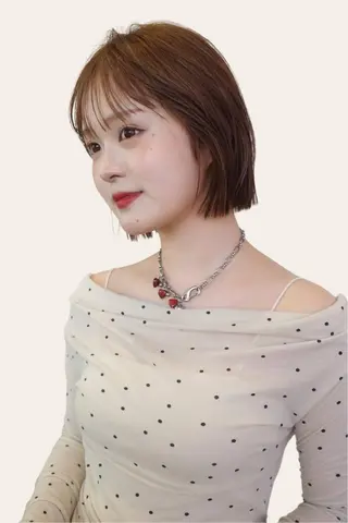 ショート 伶風/ボブ/ ヘーゼルベージュのヘアスタイル