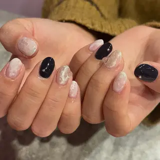 ネイル AQUA ໒꒱ ‧₊˚のネイルデザイン