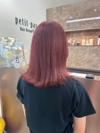 ミディアム カラー イヤリングカラー特化 🎀於曽能実夢のヘアスタイル