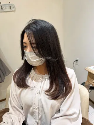 セミロング aqush所属・仲井 康己のヘアスタイル