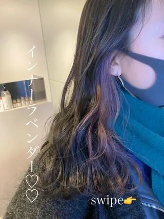 ロング オリーブ透明感カラー 表参道/MIKUのヘアスタイル