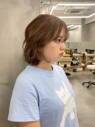 ショート レディースカラー✨ urara渋谷のヘアスタイル