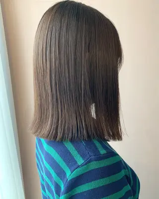 ミディアム カラー hub hair レイヤー/透明感のヘアスタイル