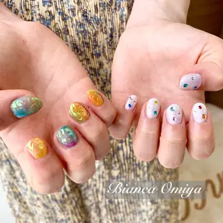 ネイル ネイルサロンビアンカ 大宮店長 モリサワのネイルデザイン