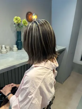 ミディアム カラー 💖ハイライト/ハイ トーン💖MIKIのヘアスタイル