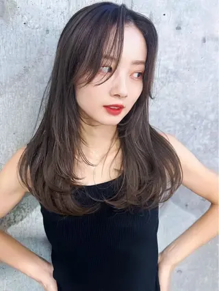 ミディアム カラー 🫧韓国ミディアム カット🫧/ナナミのヘアスタイル