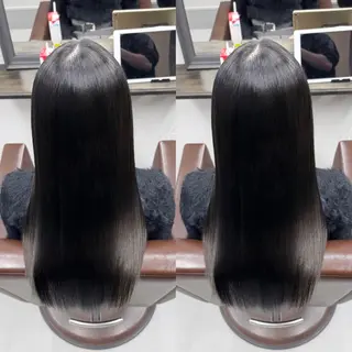 ロング XYZ所属・縮毛矯正/髪質改善 韓国風/MIKIYAのヘアスタイル