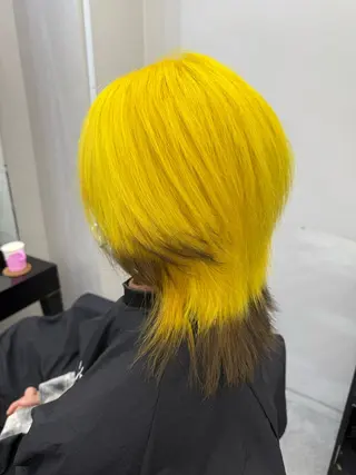 ミディアム カラー メンズ 𝙃𝘼𝙍𝙐🎀 韓国×エクステのヘアスタイル