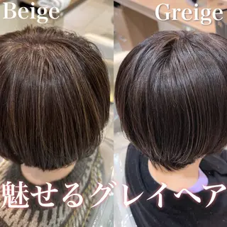 セミロング カラー 横山 直輝のヘアスタイル