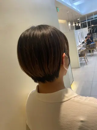 ショート コテ巻き風パーマ✨ かつみのヘアスタイル