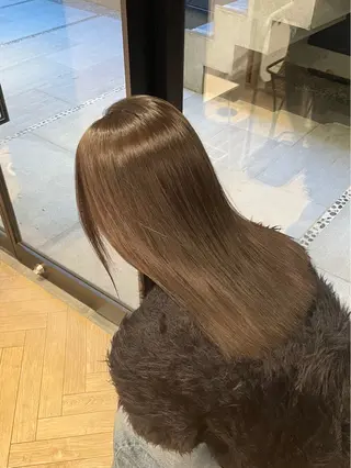 ミディアム カラー うる艶カラー/美髪 トリートメント/めいのヘアスタイル