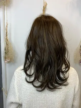 セミロング 美髪矯正/髪質改善 /ヨナミネのヘアスタイル
