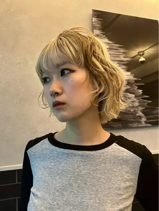 ミディアム カラー saika🖤 モデル募集のヘアスタイル