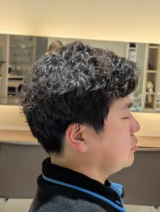 メンズ パーマ 後藤 風海のヘアスタイル