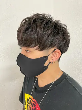 ショート カラー パーマ メンズ 【東北メンズヘア1 位受賞🥇】本間祐太のヘアスタイル