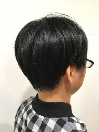 ショート 暖色カラー🍊 ボブ🌿顔周りcutのヘアスタイル