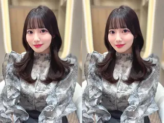 ロング 上品♡韓国レイヤー ‎🤍のの‎🤍のヘアスタイル