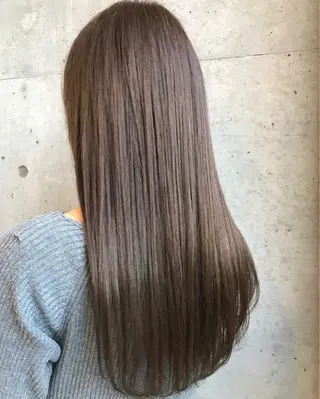 セミロング ロング カラー 大栗 佑也  髪質改善のヘアスタイル
