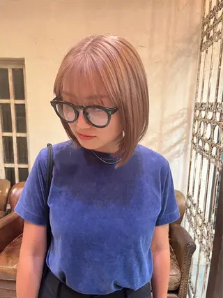 カラー hidetora ／レイヤーショートのヘアスタイル