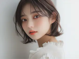 ミディアム カラー パーマ ヘアアレンジ MODE K's laviebelleのヘアスタイル