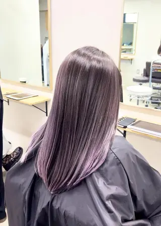 セミロング カラー ✨【公式】 juhl.横浜✨のヘアスタイル