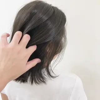 ミディアム カラー ボブ/パーマ 古家 佑真のヘアスタイル