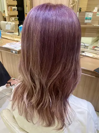 ロング カラー 古川 琴美のヘアスタイル