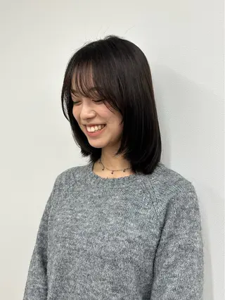 ミディアム 縮毛矯正モデル募集/ 鍛治美月稀のヘアスタイル
