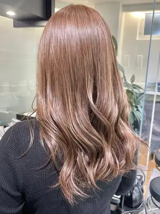 セミロング カラー ダブルカラー🦖 /髪質改善⚡️しおりのヘアスタイル