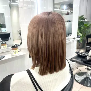 ショート カラー 表参道/ハイライト バレイヤージュのヘアスタイル