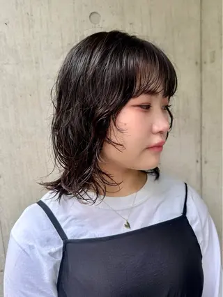 ミディアム パーマ Paddle所属・似合わせレイヤー/ レイヤーパーマ/高倉のヘアスタイル