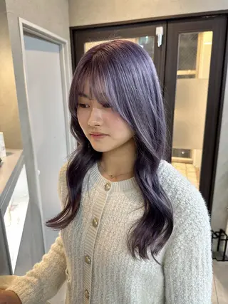 ロング りおん レイヤー/ベージュのヘアスタイル