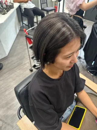 ミディアム カラー 艶髪レイヤー上田 紗也🇰🇷💗のヘアスタイル