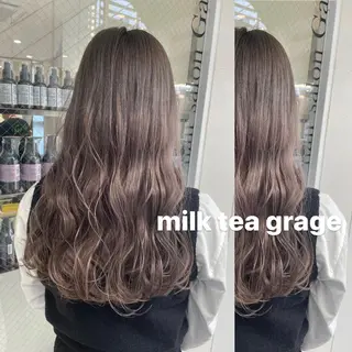 ロング カラー ヘアアレンジ 《暖色/韓国hair 》🇰🇷桑原ユキネのヘアスタイル