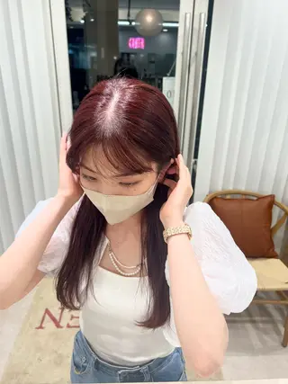 ロング カラー 透明感/ベージュ /kazui🐈のヘアスタイル